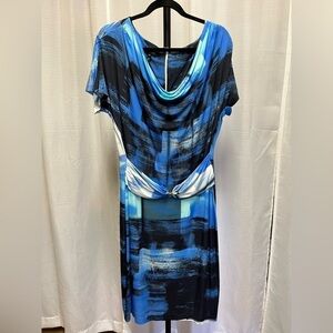 Escada blue watercolor design | size 42 or Large